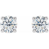 14K White 1/2 CTW Lab-Grown Diamond Stud Earrings